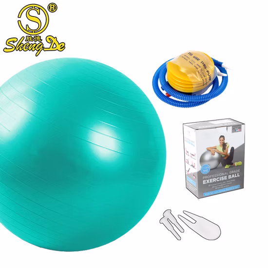 Bola de ginástica para exercícios de ioga em PVC ecológico
